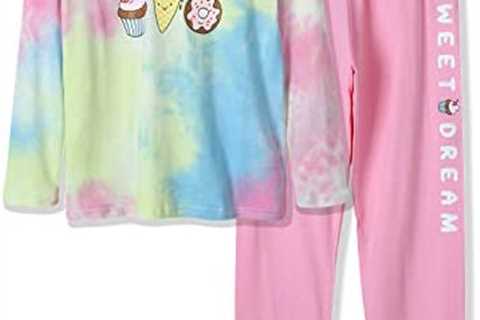 Pajamas for Girls 100% Cotton Tie dye Unicorn Mermaid Sleepover PJ Set Size 6-18