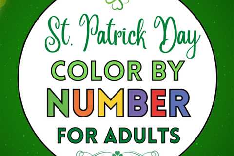 St. Patrick Day Color By Number For Adults