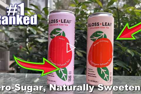 Gloss Leaf Collagen Iced Tea (Zero-Sugar, Peach): Brewed Black Tea