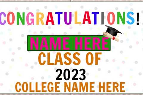 Colors Graduation Banner 2023!