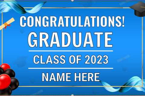 Graduation Banner College Template!