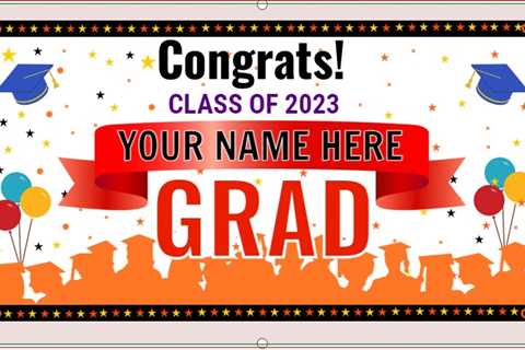 Personalized Custom Graduation Banner!