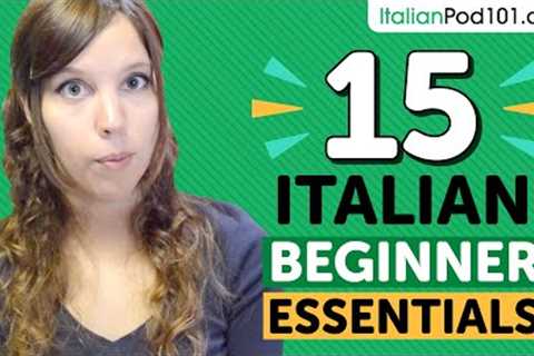 15 Beginner Italian Videos You Must Watch | Learn Italian