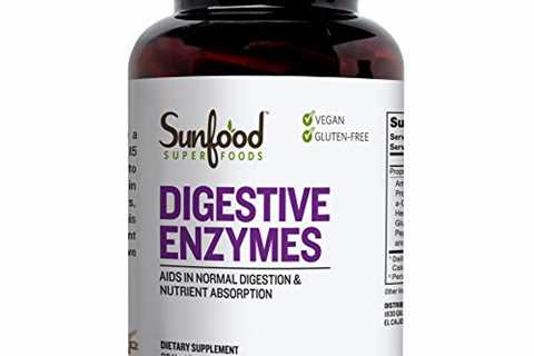 Sunfood Superfoods Digestive Enzymes. Plant-Based Super-Supplements Naturally Promote Healthy..