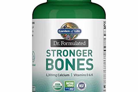 Garden of Life Dr. Formulated Stronger Bones, Organic Calcium Supplement with Vitamin D  Vitamin K..