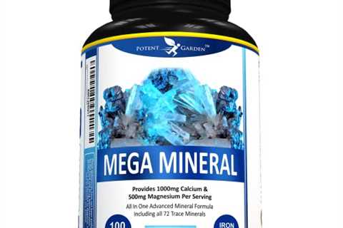 Mega Mineral All in One Advanced Mineral Formula with Calcium Magnesium Zinc D3 Potassium, Chromium ..