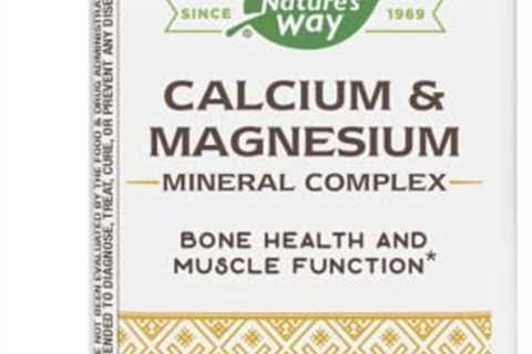 Nature's Way Calcium and Magnesium, Unflavored ,250 Capsules