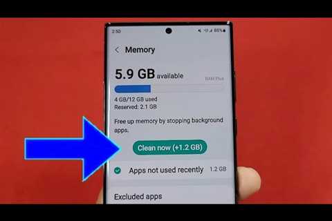 how to free memory space on Samsung S22 Ultra