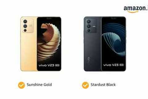 Best 5G Mobile Under Rs 35000 | Vivo V23 5G (Stardust Black, 12GB RAM, 256GB Storage)