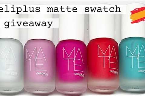 NEW Matte nail polish from Mercadona Deliplus Spain 🇪🇸 | Giveaway!!!