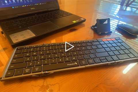 Protoarc XKM01 Tri Fold Bluetooth Keyboard with Mouse for Business Bravel Mobile Office