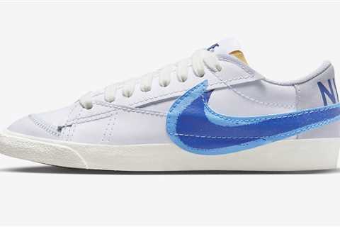 Double Swooshes Highlight This Nike Blazer Low Jumbo