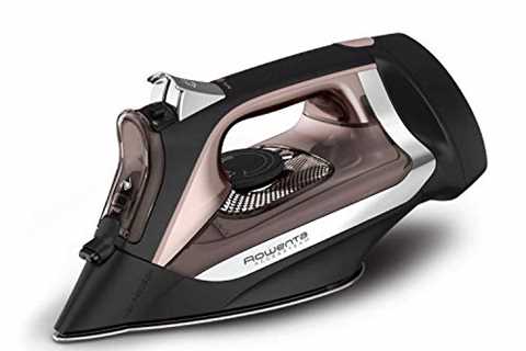 Rowenta DW2459 Access Steam Iron with Retractable Cord and Stainless Steel Soleplate, Black