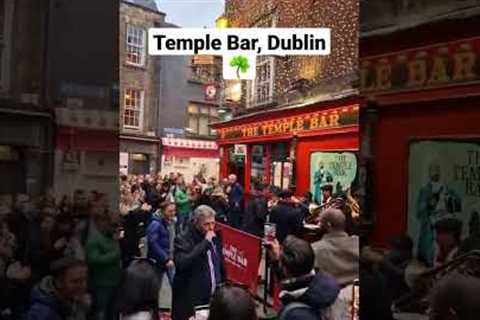 Temple Bar, Dublin after Franch- Ireland Rugby match #dublin  #rugby #sixnationsrugby #sixnations