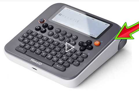 Makeid E1 Portable Label Maker - Bluetooth Compatible Thermal Printer