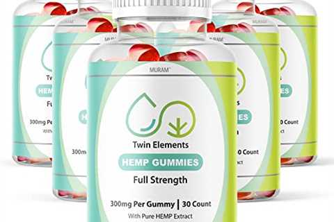 (5 Pack) Twin Elements Gummies, New Twin Elements Cube Hemp Advanced Formula, Code Gummies, 5 Month ..