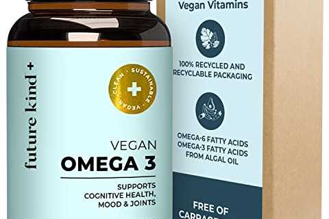 Vegan Omega 3 Supplement. Carrageenan Free. 2 Month Supply. Glass Bottle. 500mg Plant Based Algae..