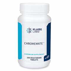 Klaire Labs Chromemate - Chromemate Chromium Polynicotinate 200mcg Supplement - Supports Healthy..