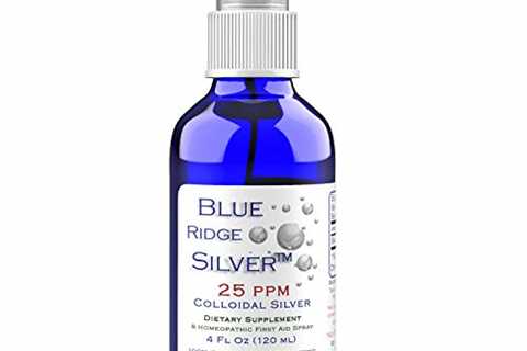 Blue Ridge Silver 25 ppm, 4 oz Fine Mist Colloidal Silver Spray Natural Immune Support Health..