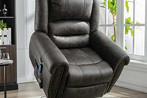 Large Power Lift Massage Recliner for Big Elderly