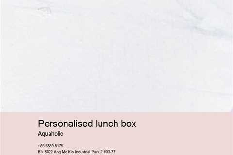 personalised lunch box