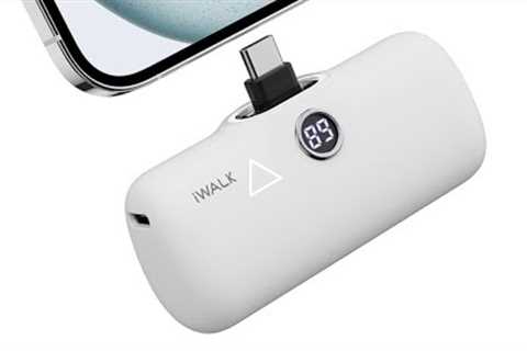 USBC Power Bank for iPhone 15 Review iWALK Portable Charger 4800mAh 20W