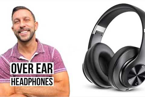 Over-Ear Headphones by Tuitager, 60 Hours Playtime Foldable Headphones