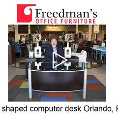 L shaped computer desk Orlando, FL - Freedman's Office Furniture Cubicles, Desks, Chairs