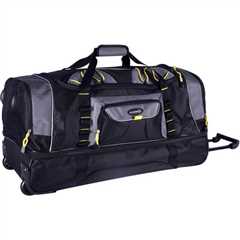 30 Black Rolling Duffel with Telescopic Handle