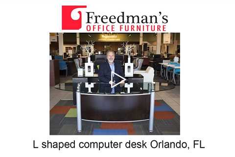 L shaped computer desk Orlando, FL - Freedman's Office Furniture Cubicles, Desks, Chairs