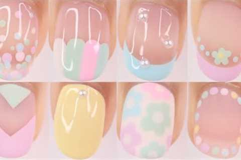 EASY SPRING/EASTER NAIL DESIGNS | easy nail art for short nails