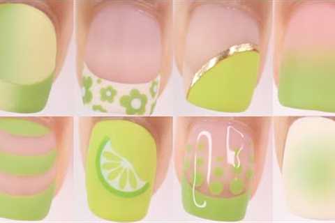 EASY LIME GREEN NAIL DESIGNS | new nail art designs compilation 2024, summer nail art