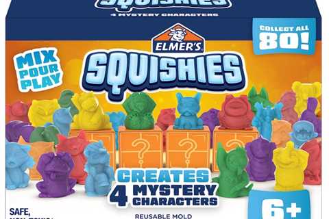 Elmer’s Squishies Craft Kit, Melissa & Doug Campfire Playset, Lights and Sounds Emergency Vehicles..