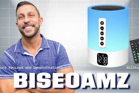 Biseoamz Alarm Clock Bluetooth Speaker