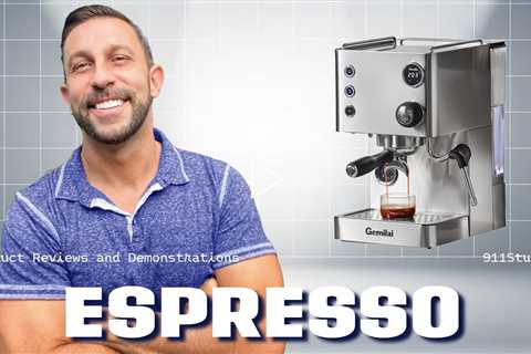 GEMILAI 3007L 15 Bar Espresso Machine, Coffee Maker with Steam Milk Frother Wand