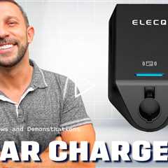 Elecq Level 2 EV Charger 50A, Solar Charging Mode & Active Load Management