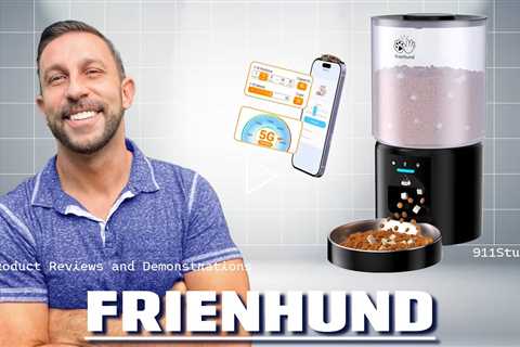 Frienhund 5G WiFi Automatic Cat Feeder with Sealed Outlet