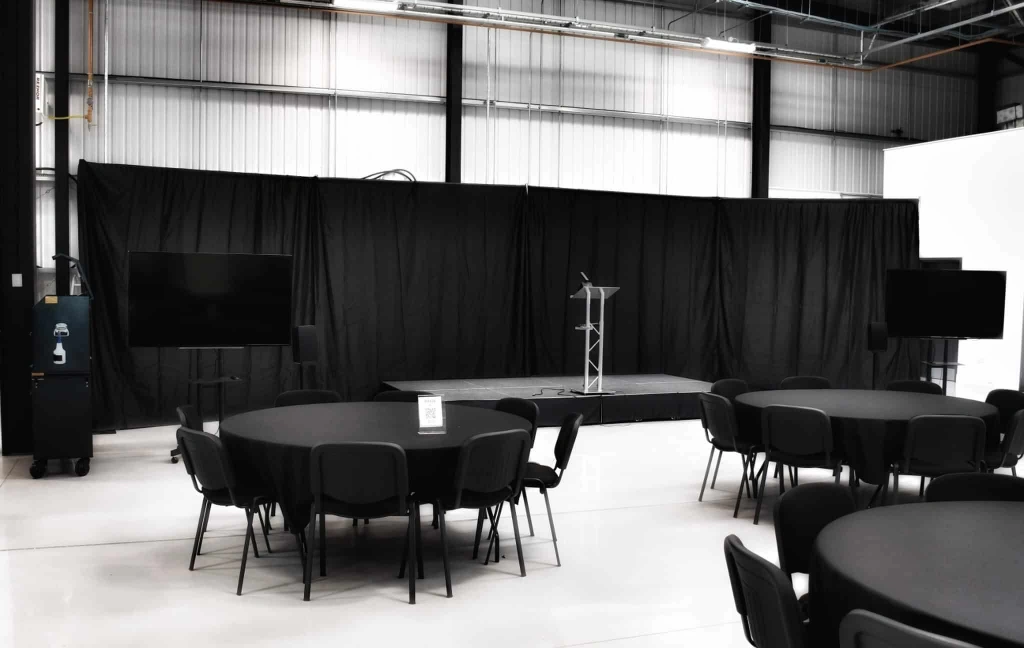 Stage Backdrop Curtains for Events & Theaters - Technology Viewer