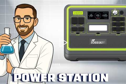 FOSSiBOT F2400 Portable Power Station 2400W (4800W Peak),2048Wh LiFePO4 Battery Solar Generator