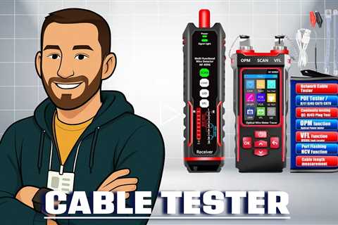 NOYAFA NF 859GT Ethernet & Fiber Multi Cable Tester & Toner  - Remote / Local Wire Mapping, VFL, PoE