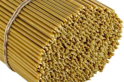 Danilovo Pure Beeswax Candles - Honey-Scented Taper Candles for Worship & Decor