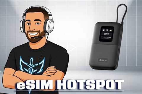 Linklan Global eSIM Hotspot Pro - Access any network, anywhere w/ WiFi, eSIM router, and power bank
