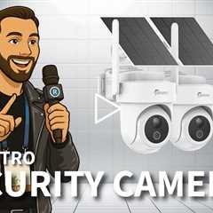 CAMSTRO 4K Security Cameras - Wireless Outdoor 360° PTZ System, 64GB Local Storage with HomeBase