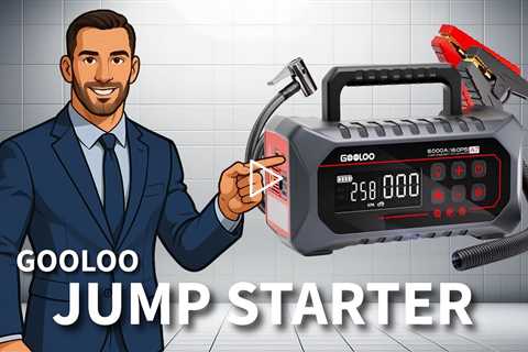 GOOLOO A7 Jump Starter with Air Compressor and Air pump - 6000A Jump Starter & 160PSI Inflator pd