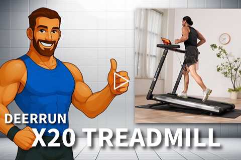 DeerRun X20 Treadmill - 11.3Mph with 15% Auto Incline Full Running Deck Treadmill, 400Lbs Capacity