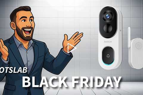 Botslab Video Doorbell R810SE - 2K HD, 180° Head-to-Toe View - AI-Powered BOTSLAB IQ Protection