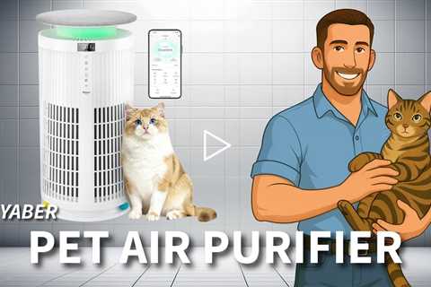 Yaber Pets Air Purifier  - HEPA, Auto Mode, PM2.5 VOC Monitor with Lights, APP