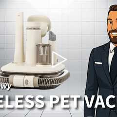 PetSnowy Wireless Vacuum for Pets - 18.5 kPa suction with advanced noise reduction for pet comfort