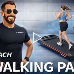 Merach NovaWalk W50 TrekPad - 12% auto-incline, 3.5HP peak brushless motor, Supports up to 400LBS