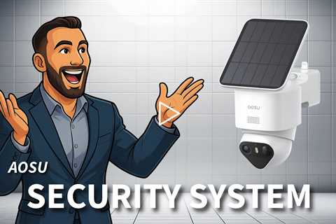 aosu 4K SolarCam T2 Ultra Security Camera with HomeCortex System | 4-Cam Kit, 360°Pan&Tilt